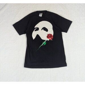 Vintage 1986 Phantom Of The Opera T Shirt Mens Small Broadway Play Musical Mask